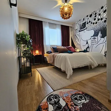 Apartment Laponia | Colourful Nordic Home With Private Sauna