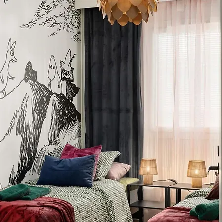 Laponia | Colourful Nordic Home With Private Sauna * Rovaniemi