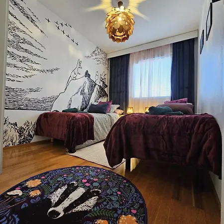 Apartment Laponia | Colourful Nordic Home With Private Sauna *